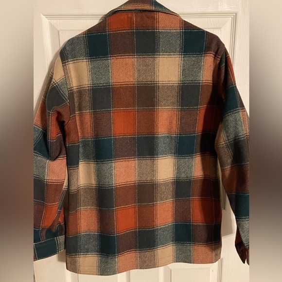 Vintage Pendleton virgin wool plaid Mackinaw cruiser men size Small - Picture 3 of 10